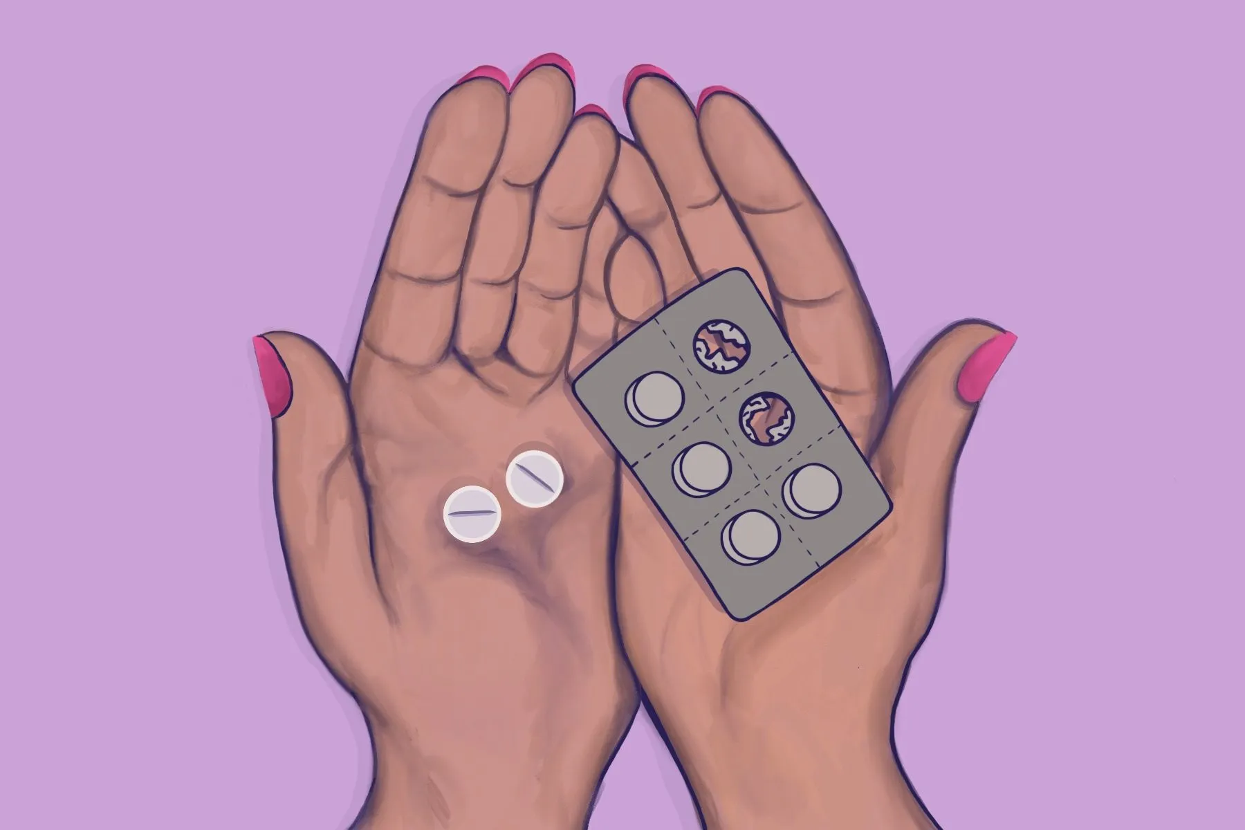 Abortion Pills in a Person's Hands
